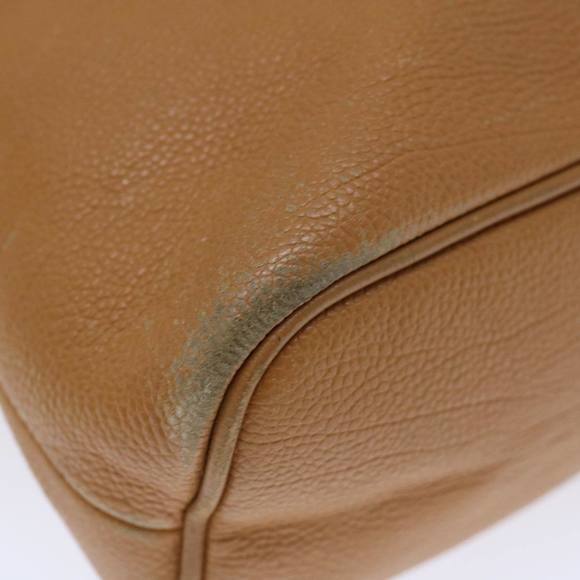 BURBERRY Hand Bag Leather Beige Auth ti1623 - Picture 9 of 16